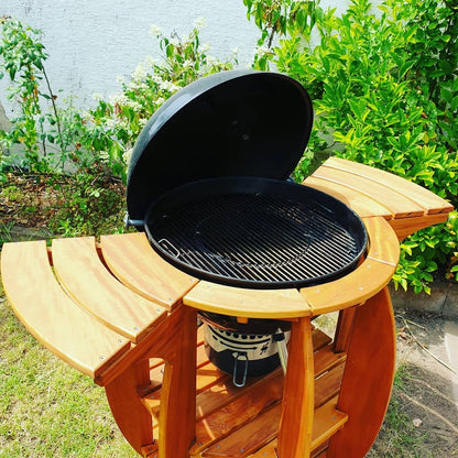 Mobiler Grilltisch aus Holz (Bauplan)
