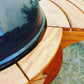 Mobiler Grilltisch aus Holz