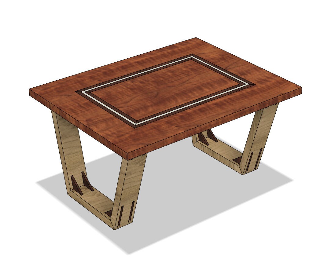 Designertisch aus Holz