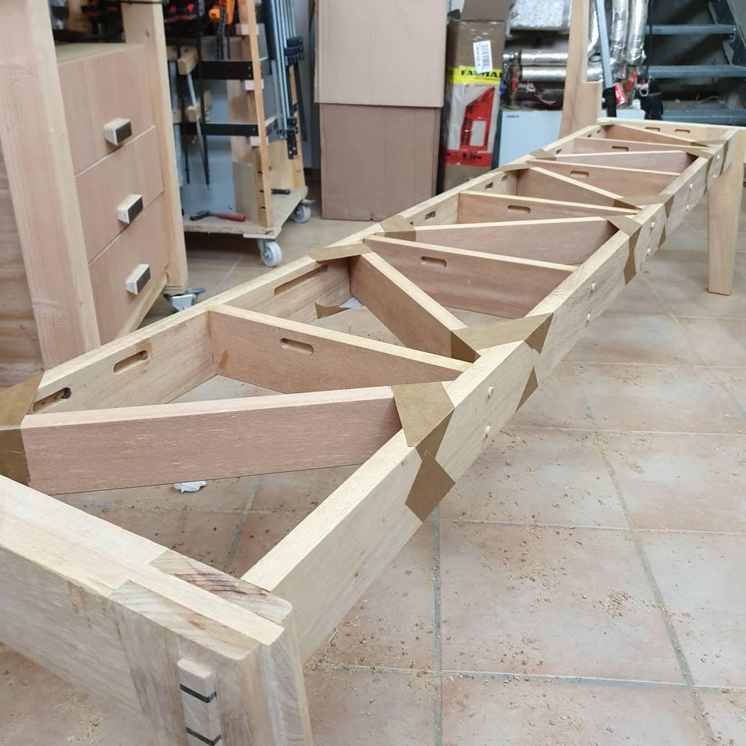 XXL Sitzbank aus Holz