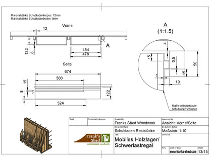 Heavy Duty SET Groß: Holzlager + Zwingenturm (Baupläne)