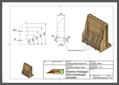 Heavy Duty SET - Klein: Holzlager + Zwingenturm (Baupläne)