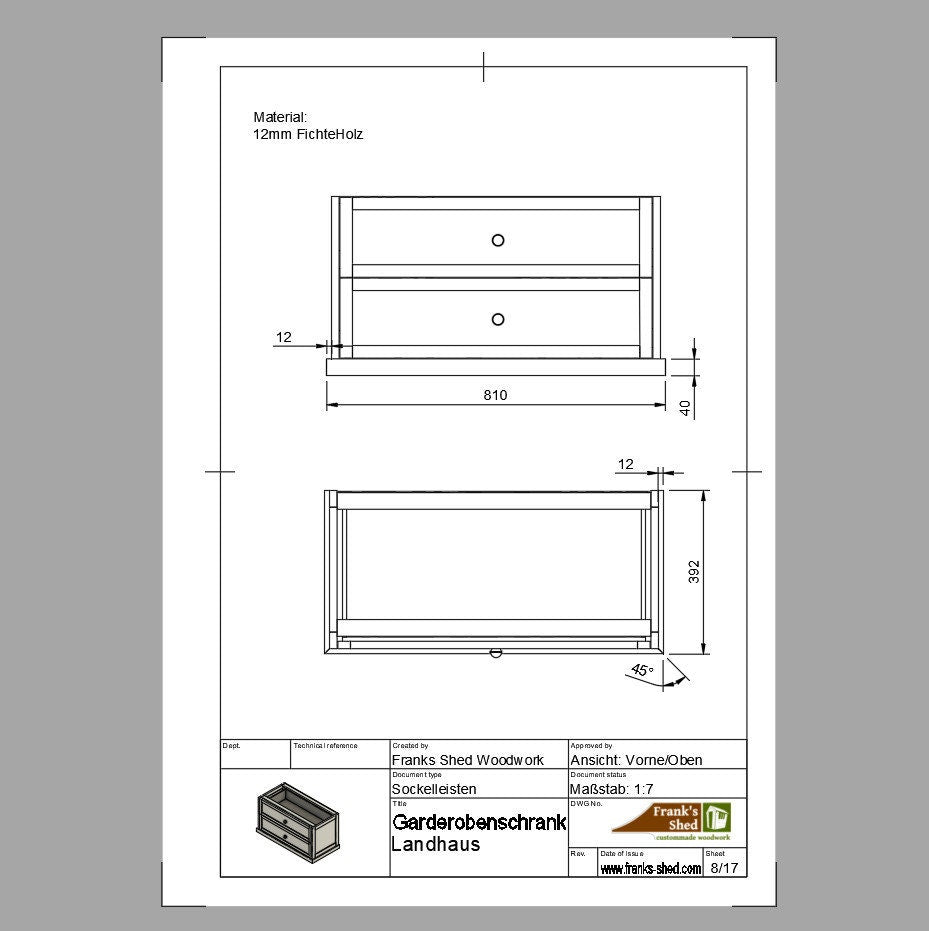 Exklusive Landhaus Garderobe