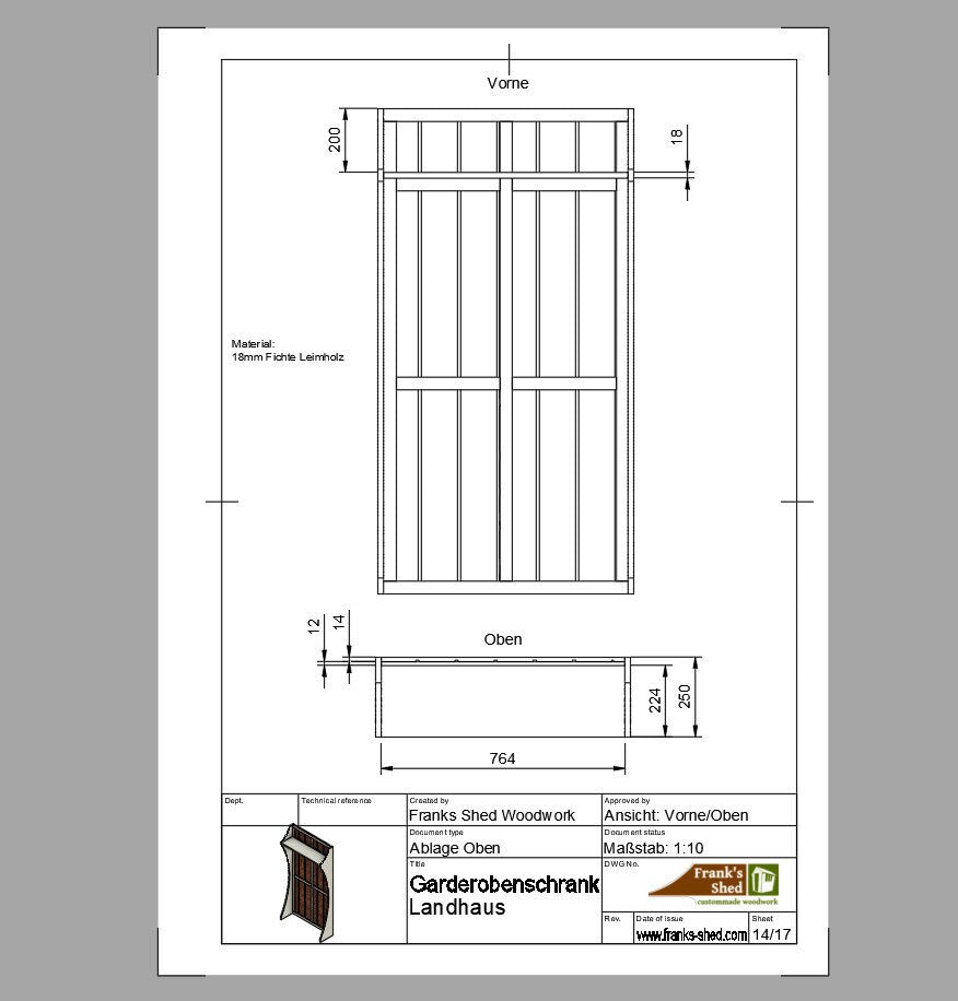 Exklusive Landhaus Garderobe